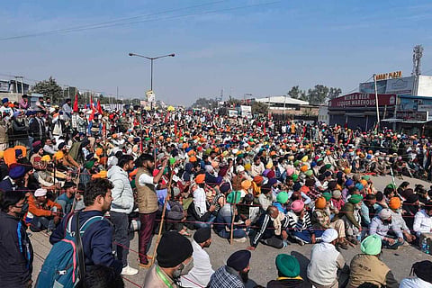 Farmers' protest at Delhi border