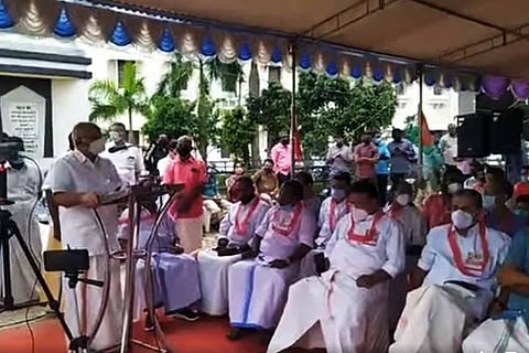Farmers protest in Thiruvananthapuram