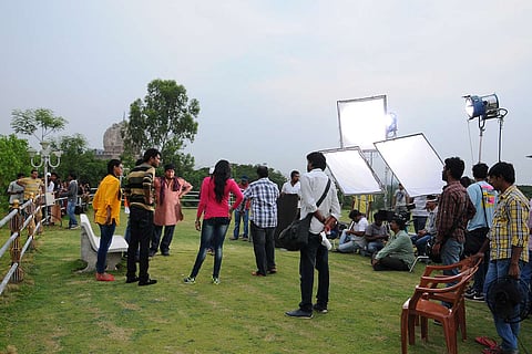 Representative image of a film crew at work
