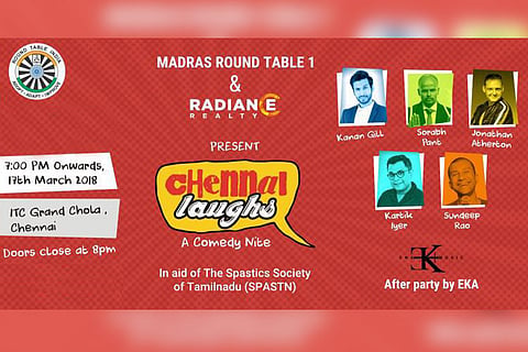 ROFL for a cause, Chennai: Stand-up show to raise funds for Spastics Society soon