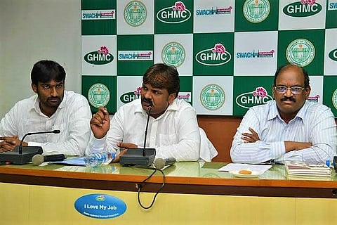 GHMC fines construction company Rs 10 lakh for draining water onto Hyderabad's roads