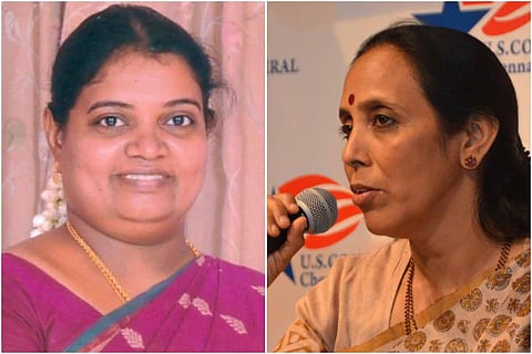 Geetha Jeevan and Poongothai Aladi Aruna