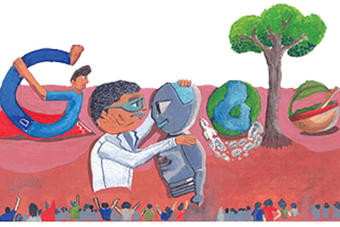 The winning entry of the ‘Doodle for Doodle’ competition