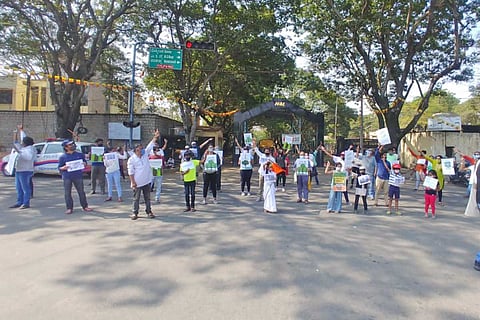 Residents' Protest at HAL Junction
