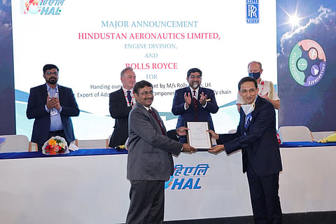Officials of HAL and Rolls-Royce