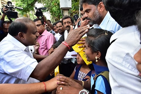 'Don't shift our school 10 km away': K’taka students protest at CM’s residence