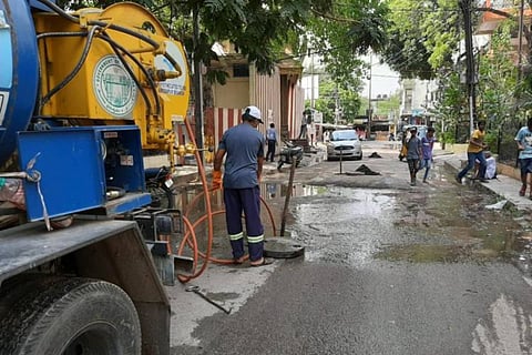 Construction work underway