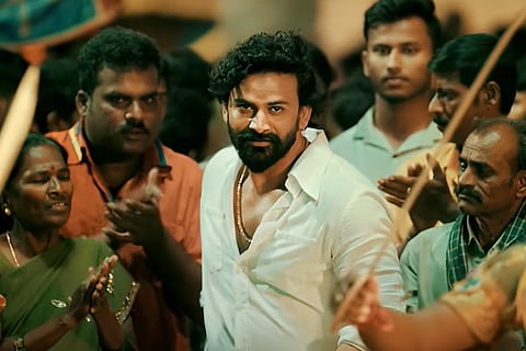 Actor Dhananjaya in a still from his latest film 'Head Bush'