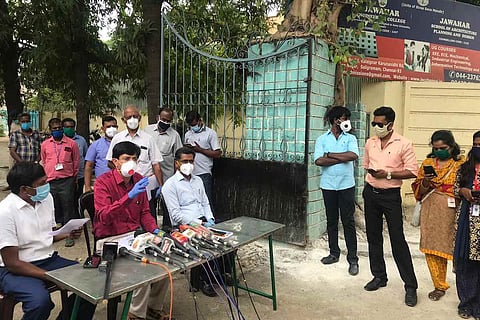 J Radhakrishnan press meet