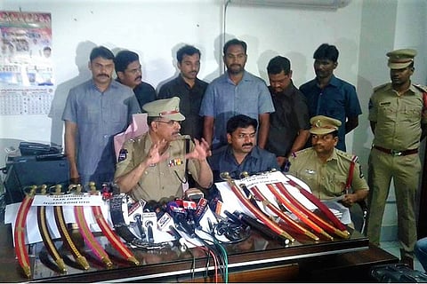 Hyd police arrest 12 for buying weapons online, posting pics with them on social media
