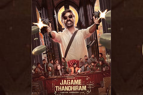 Dhanush as gangster in Jagame Thandhiram.