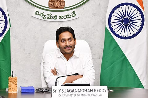 Andhra Pradesh Chief Minister YS Jagan Mohan Reddy, who banned plastic flex banners in Andhra Pradesh