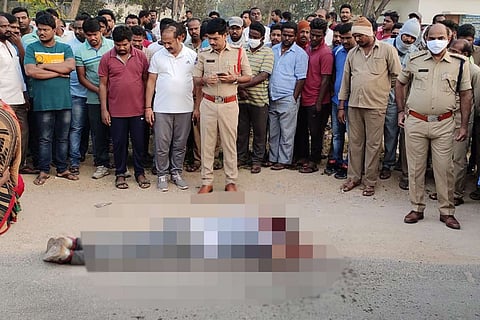 Man axed to death