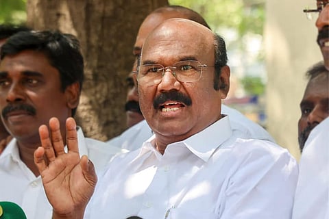 Former AIADMK minister D Jayakumar