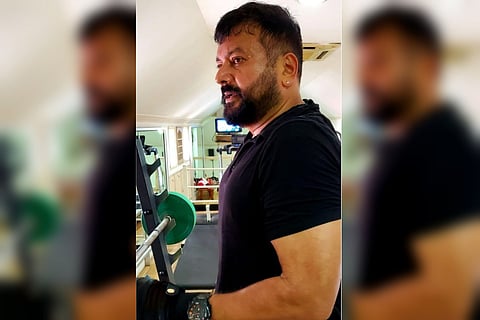 Jayaram during workout
