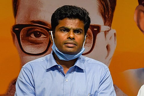 BJP Tamil nadu unit chief K Annamalai