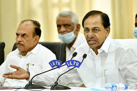 KCR address a press meet after Union Budget, says Constitution must be rewritten to bring change in India