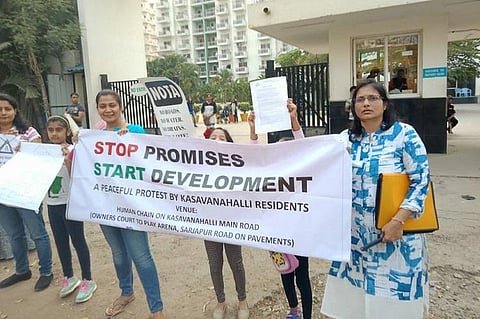 Authorities promised this B’luru locality water connections, but took away their roads