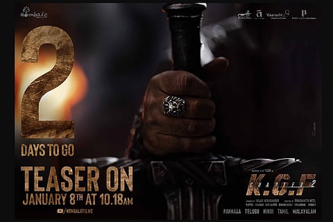 Poster of 'KGF: Chapter 2' release date