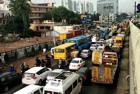 Bengaluru’s KR Puram sees 3-hr traffic jam, angry commuters tweet to police