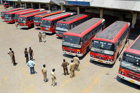 KSRTC bust stop in Bengaluru