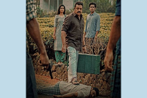 Suresh Gopi in the first look poster of Kaaval.