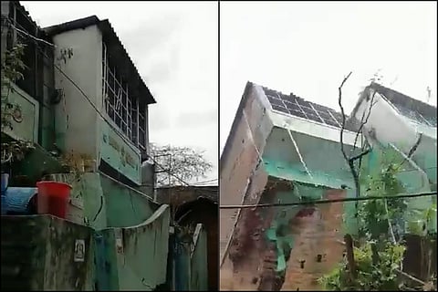 House in Kadapa crumbles into river amid incessant rains in Andhra