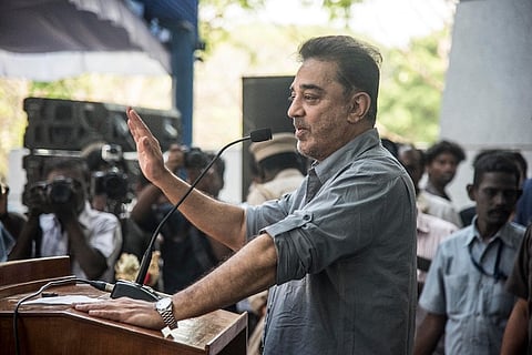 Stones, eggs thrown at Kamal Haasan during election rally in TN