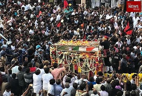 Updates: Karunanidhi laid to rest with full state honours at Marina