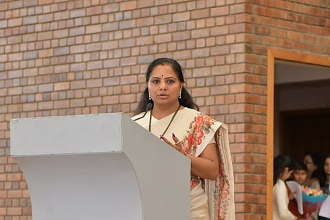 TRS leader Kalvakuntla Kavitha who said she will sue BJP leaders who linked her family to Delhi excise policy case