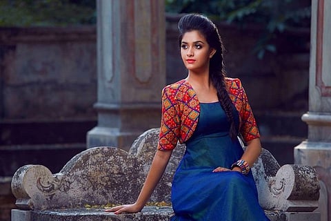 Keerthy Suresh works on multiple looks for 'Miss India'