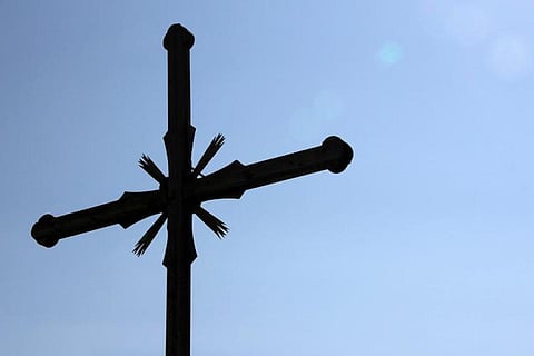 A Big cross of a church