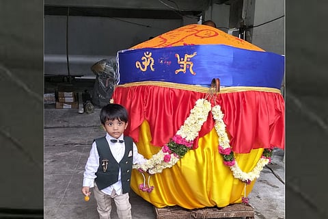 Laddu of 1,100 kgs for Khairatabad Ganesh