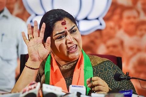 BJP member Khushboo Sundar