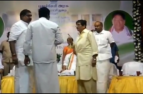 Kiran Bedi and MLA argue on stage, MLA walks out after screaming at her
