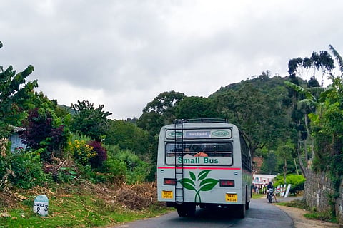 Representative image of a bus in Tamil Nadu