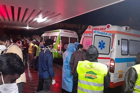 Scene outside Baby Memorial Hospital on Friday night.