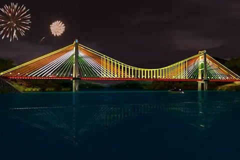 A prototype image of the to-be constructed bridge