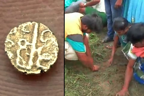 Scores gather to collect ‘gold coins’ on roadside in TN, except it wasn’t gold