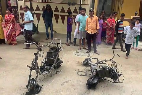 Two e-scooters go up in flames in Hyderabad