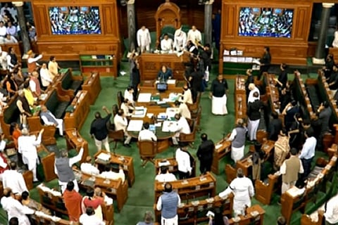 Lok Sabha adjourned