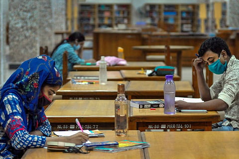 Representative image of students in a library