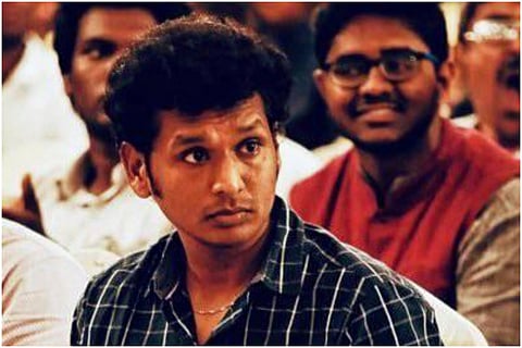 Tamil Film Director Lokesh Kanaragaraj Tamil film director in a black check shirt