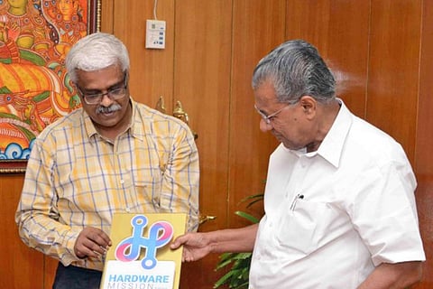 Kerala CM Pinarayi Vijayan with Sivasankar IAS