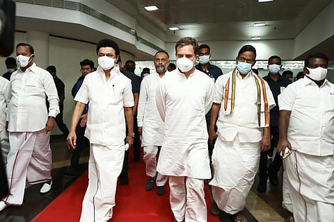 MK Stalin and Rahul Gandhi