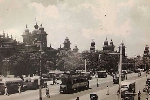 Trams in Madras in the 1950s