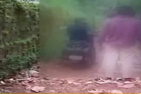 Screen grab from video of the youth being attacked