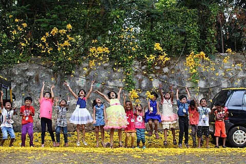 Students of Malayalam Pallikkoodam