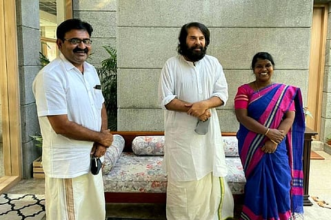 Mammootty with Anil Kumar and CD Bindu