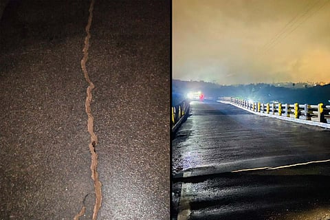 bridge, crack, mangaluru